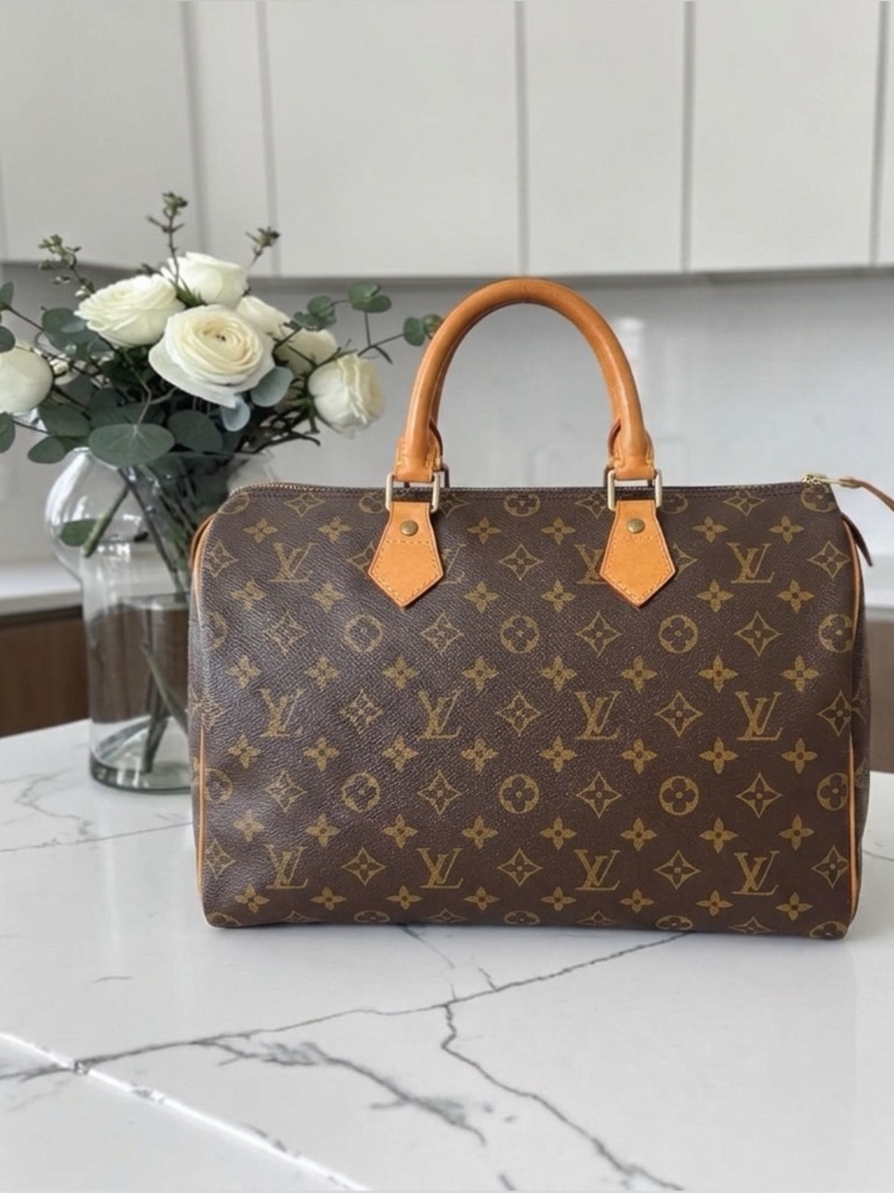 Authentic Louis Vuitton Monogram Speedy 35 Satchel Boston Bag - Classic LV - Picture 2 of 11